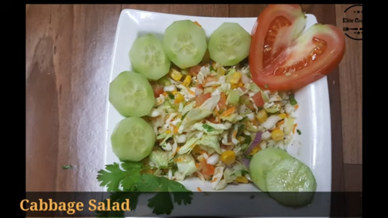 cabbage salad || healthy salad || simple and easy salad || Elite cooking ||Salad