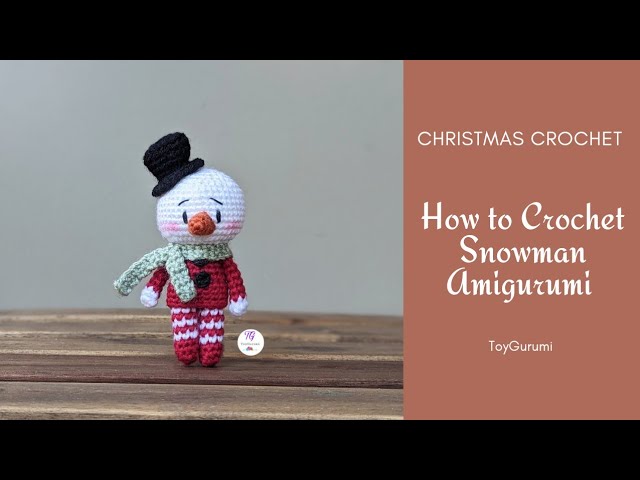 New Crochet Kit for Beginners with Crochet Yarn - Christmas Snowman  Amigurumi