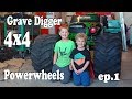 Huge 4wd Grave Digger Modified Power Wheels Custom Build SAS Mini Monster Truck for Kids Part 1