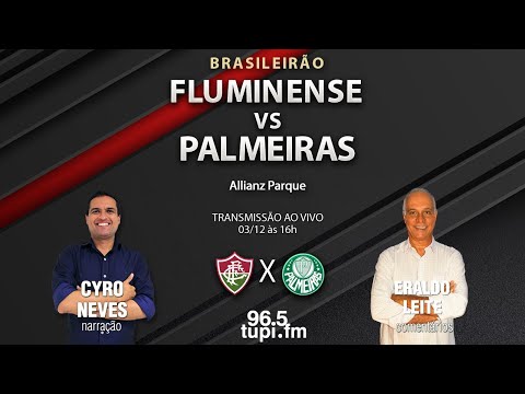 Onde vai passar o jogo do PALMEIRAS X FLUMINENSE hoje (03/12