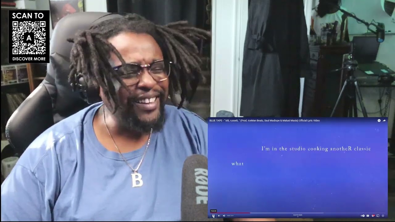 BLUE TAPE bilL russelL Prod  IceMan Beatz Saul Madiope & Malusi Masia Official Lyric Video Reaction