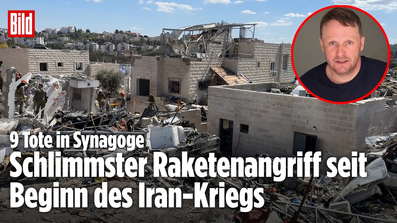 ISRAEL: Neun Tote nach Mullah-Angriff ‒ Ballistische Rakete zerstört Synagoge
