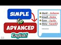 Simple Words vs. Advanced Synonyms: Level Up Your Speech | Vocabulary Upgrade 💯 ✅