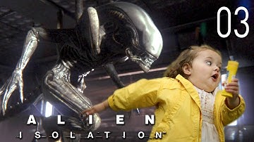 ALIEN Isolation Walkthrough Part 3 - First Alien Encounter