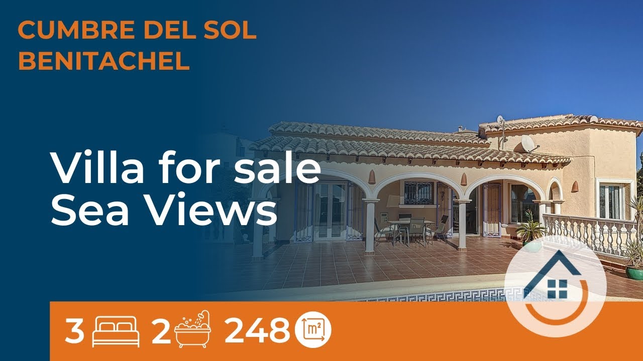 Villa for sale, sea views, private pool, Cumbre del Sol, Spain YouTube