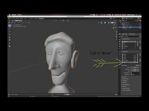 Blinking Character in Blender 2.81