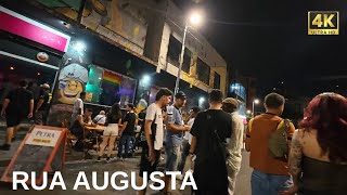 São Paulo à Noite: Rua Augusta (Caminhando Rua Augusta até Vila Buarque)
