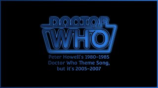 DOCTOR WHO 1980-1985 THEME BUT IT'S 2005-2007 | MIDI EXPERIMENT | CINEMASIF