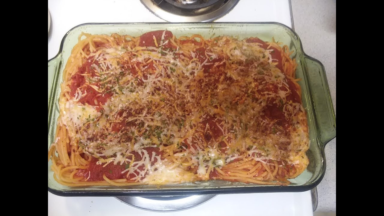 HOW TO MAKE BAKED SPAGHETTI CASSEROLE YouTube