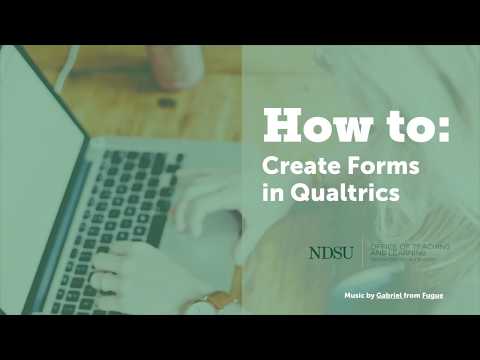 How to Create Forms in Qualtrics