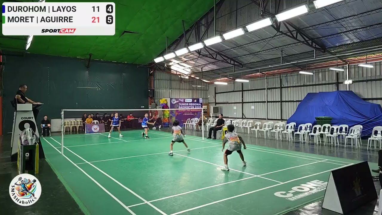 DUROHOM/LAYOS vs MORET/AGUIRRE | PBAD Junior Regional Badminton 2025 Super 750 | 12U XD