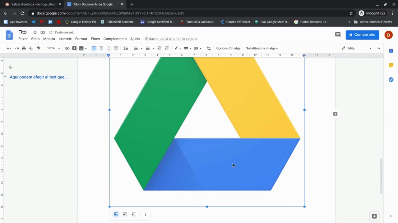 Vídeo tutorial Google Docs 1 13/07/2020 - YouTube