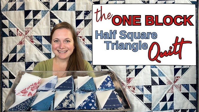 Easy Quilt Blocks using Half Square Triangles – Little Fabric Shop