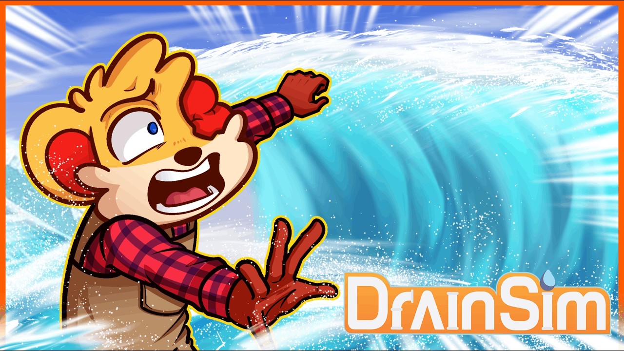 CAN I SAVE EVERYONE FROM A TIDAL WAVE!!!! [Drain Simulator]