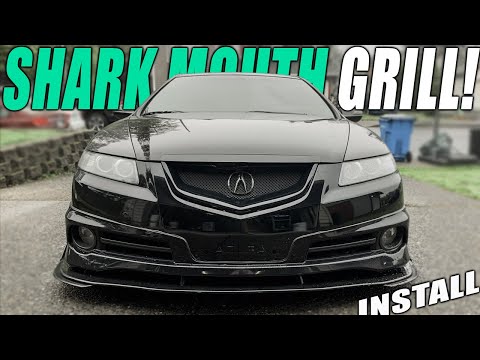 THE SHARKMOUTH GRILL INSTALL Acura TLS 2008