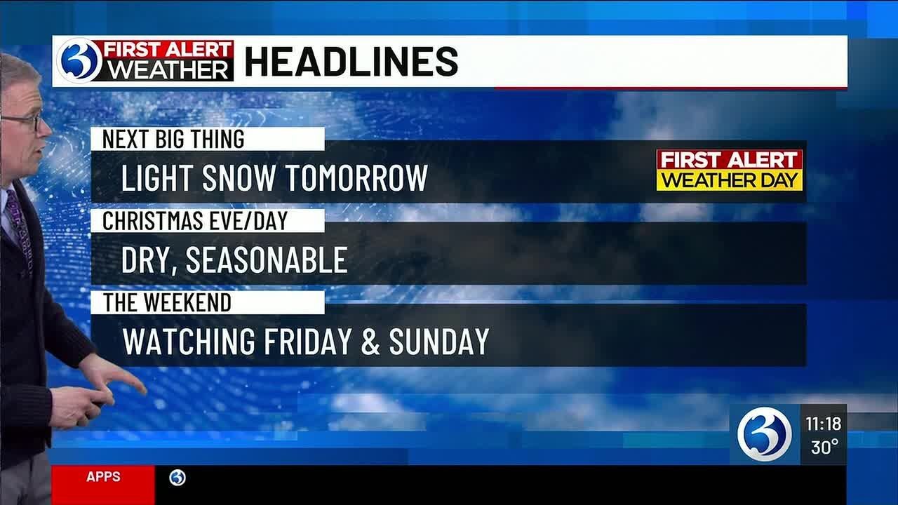 WEATHER: First Alert Weather Day inbound for snowy conditions - YouTube