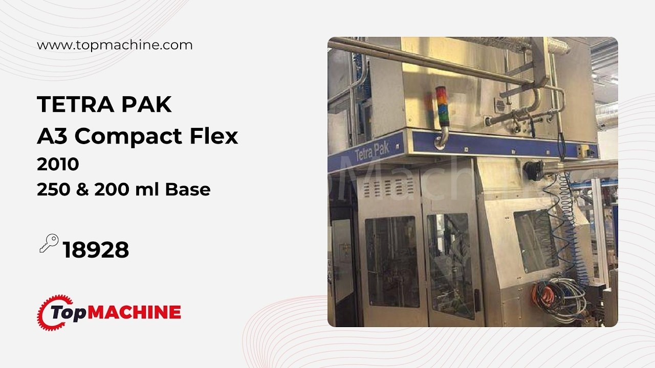 TETRA PAK A3 Compact Flex Aseptic filling line used