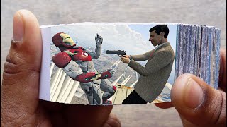 Mr. Bean Cartoon FlipBook #2 | Angry Bean Kills Iron Man Mark47 Flip Book | Flip Book Artist 2021