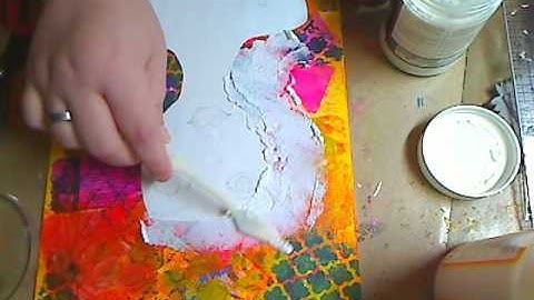Mixed Media for beginners Part 3-Adding the girl to painting