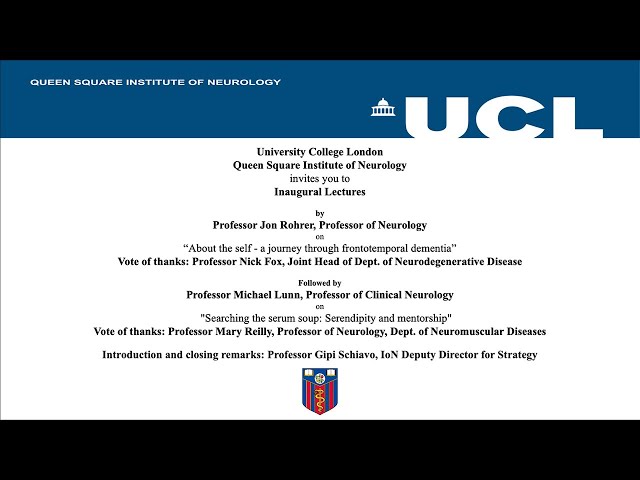 Watch UCL QS IoN Inaugural Lectures January 2023: Professor Jon Rohrer & Professor Michael Lunn on YouTube.