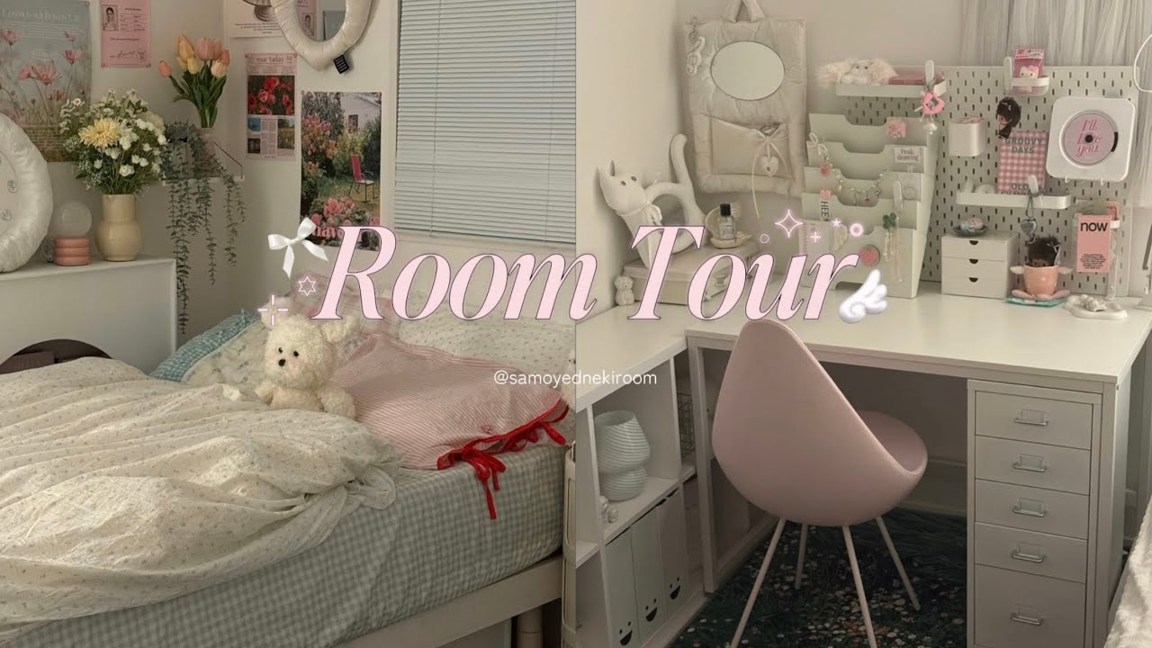 Экскурсия по комнате площадью 9 татами для одинокой офисной работницы 🪽⋆˙⟡ Много белого, корейски...