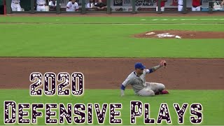 2020 Javier Baez Defensive Plays