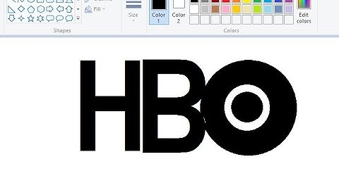 How to draw HBO Logo using MS Paint II HBO TV Logo Drawing II MS Paint 2022.// M Edits Info //