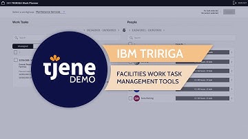 IBM TRIRIGA Facilities Management | Work Task Management Tools