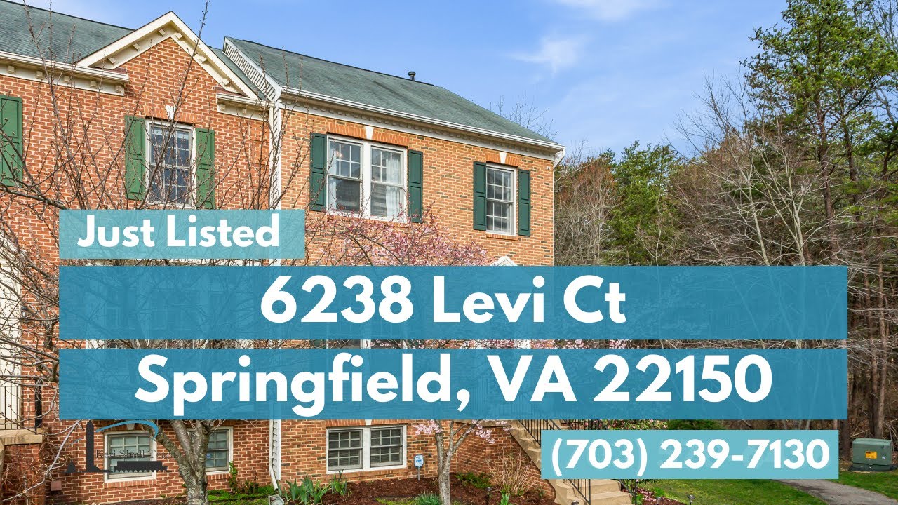 6238 Levi Ct Home for Sale Springfield, VA 22150 YouTube