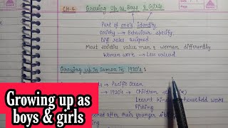 Class 7 || Ch.4 || Polity/Civics || Summary Notes || Growing up as boys & Girls || Ncert with Aditi