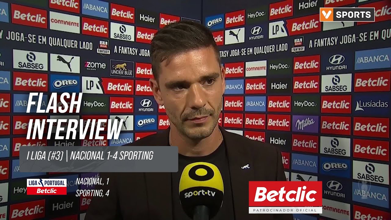 I Liga (#3) | Nacional 1-4 Sporting: Flash Interview Tiago Margarido