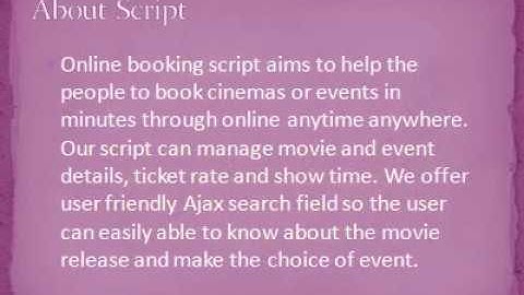 Book my show Clone Script | Theater Booking Script | PHP Scripts Mall