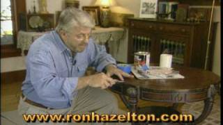 ION Design Vintage TV Stand How to Fill In and Touch Up a Gouge on a Table Edge