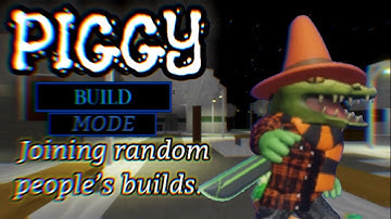 Joining random people’s Builds! | Roblox piggy Build Mode memes