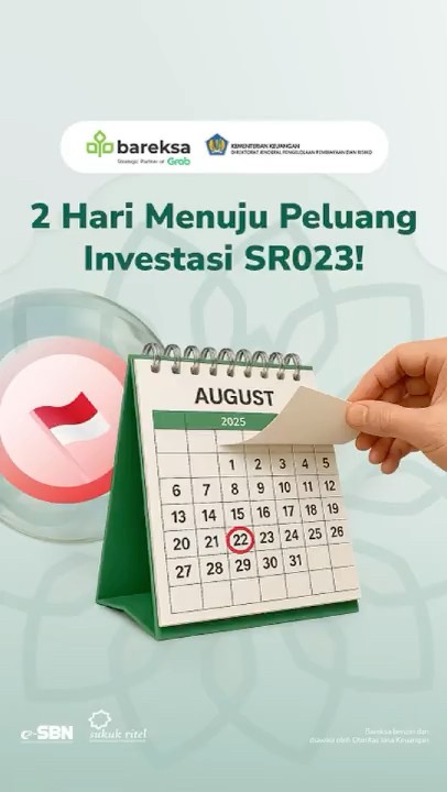2 Hari Menuju Peluang Investasi SR023!