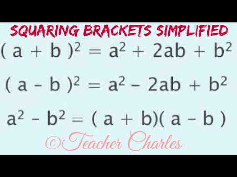 How to square a bracket easily - YouTube