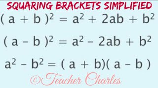 How to square a bracket easily