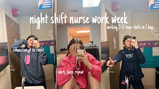 NURSE WEEK IN THE LIFE | what working 5 nursing shifts in 7 days feels like...