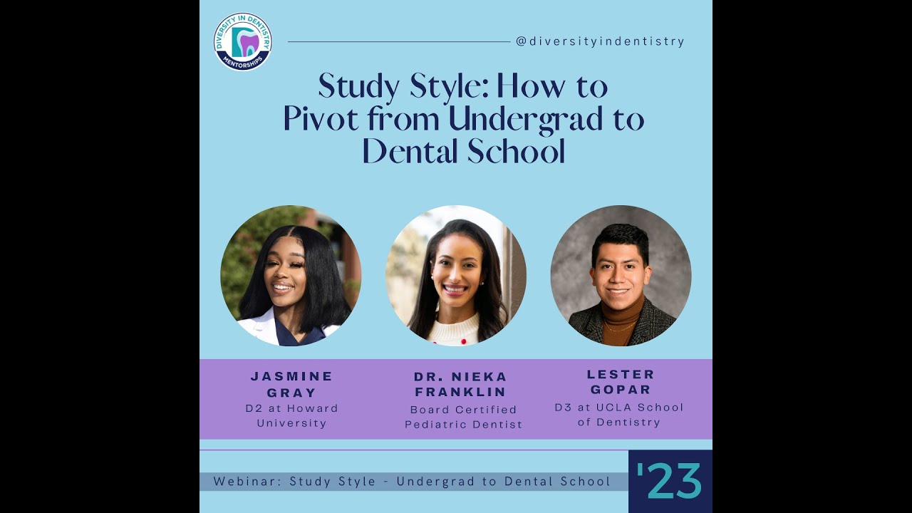 Study Style How to Pivot from Undergrad to Dental School YouTube