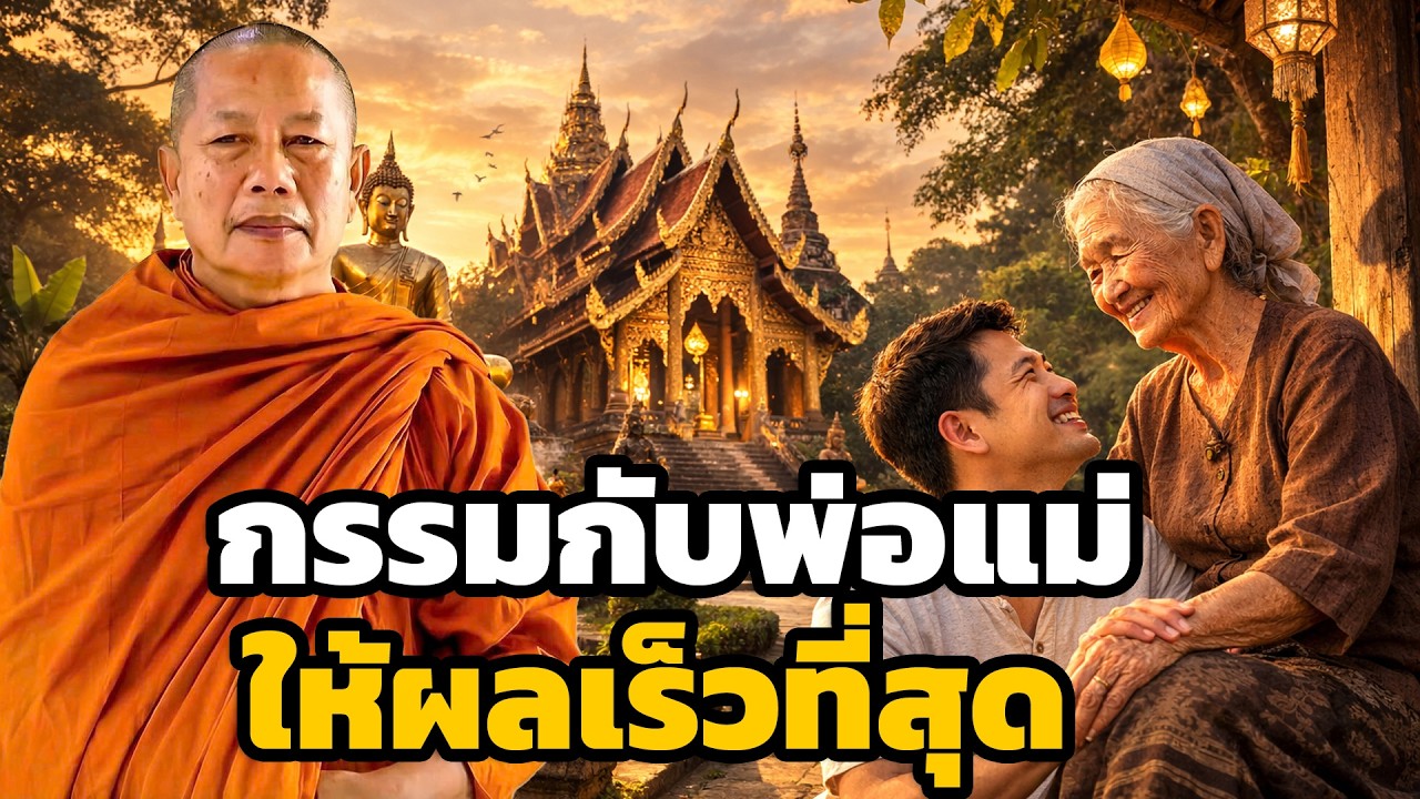 กรรมจากพ่อแม่  ส่งผลเร็วที่สุด ธรรมะคลายทุกข์ พระมหาบุญช่วย ปัญญาวชิโร 5
