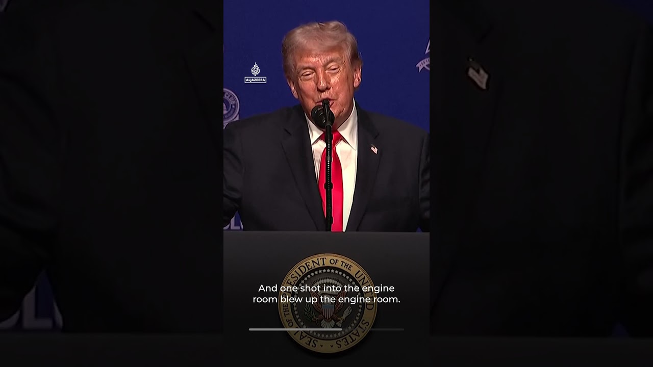 ترامب يقول إن القوات الأمريكية "تشبه القراصنة" الذين يستولون على السفن وينهبون النفط الإيراني | AJ #shorts