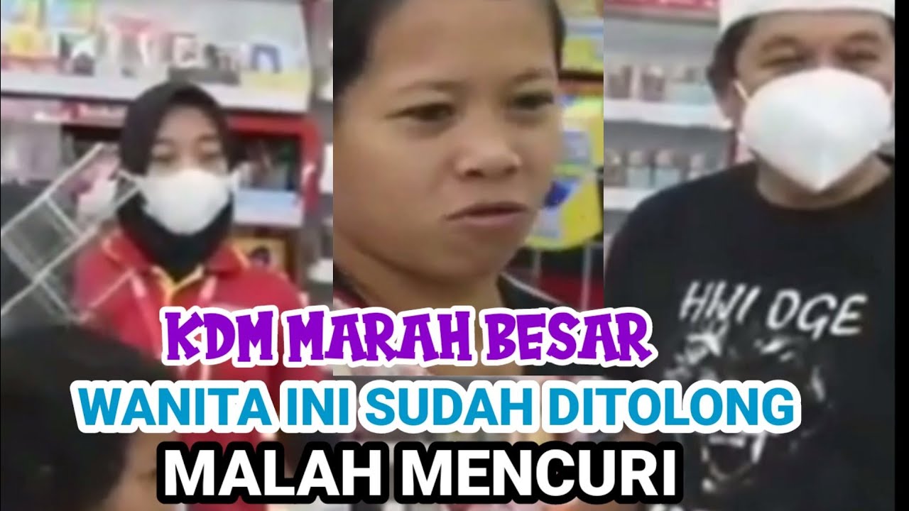 KDM marah besar Wanita ini sudah ditolong Malah Mencuri