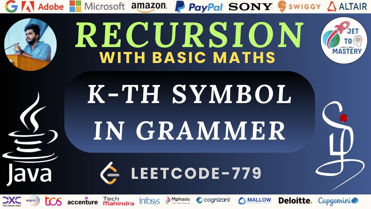 K-th Symbol In Grammer Using Recursion || LEETCODE-779 || DSA || JAVA ...