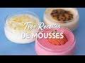 3 RECEITAS DE MOUSSES COM APENAS 3 INGREDIENTES | SEM GELATINA | GABRIEL FREITAS |