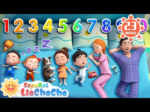 Diez en la Cama | Ten in the Bed 🛏 + Más LiaChaCha en Español - Canciones Infantiles