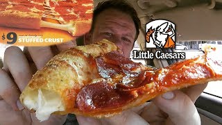 Little Caesars ⭐🍕STUFFED CRUST EXTRAMOSTBESTEST PIZZA🍕⭐ Food Review!!!