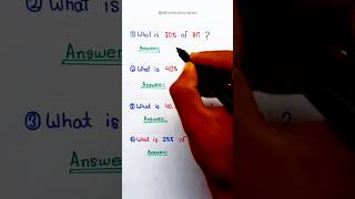 ⚠️ 95% Students Percentage ऐसे Solve नहीं करते 😳ये Smart Trick आपका Time बचा देगी 🔥#maths #studytips
