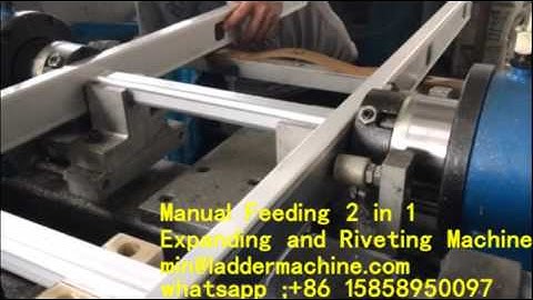 CHEAP manual Feeding 2 in 1 machine for multi-purpose ladder or  wind system,
