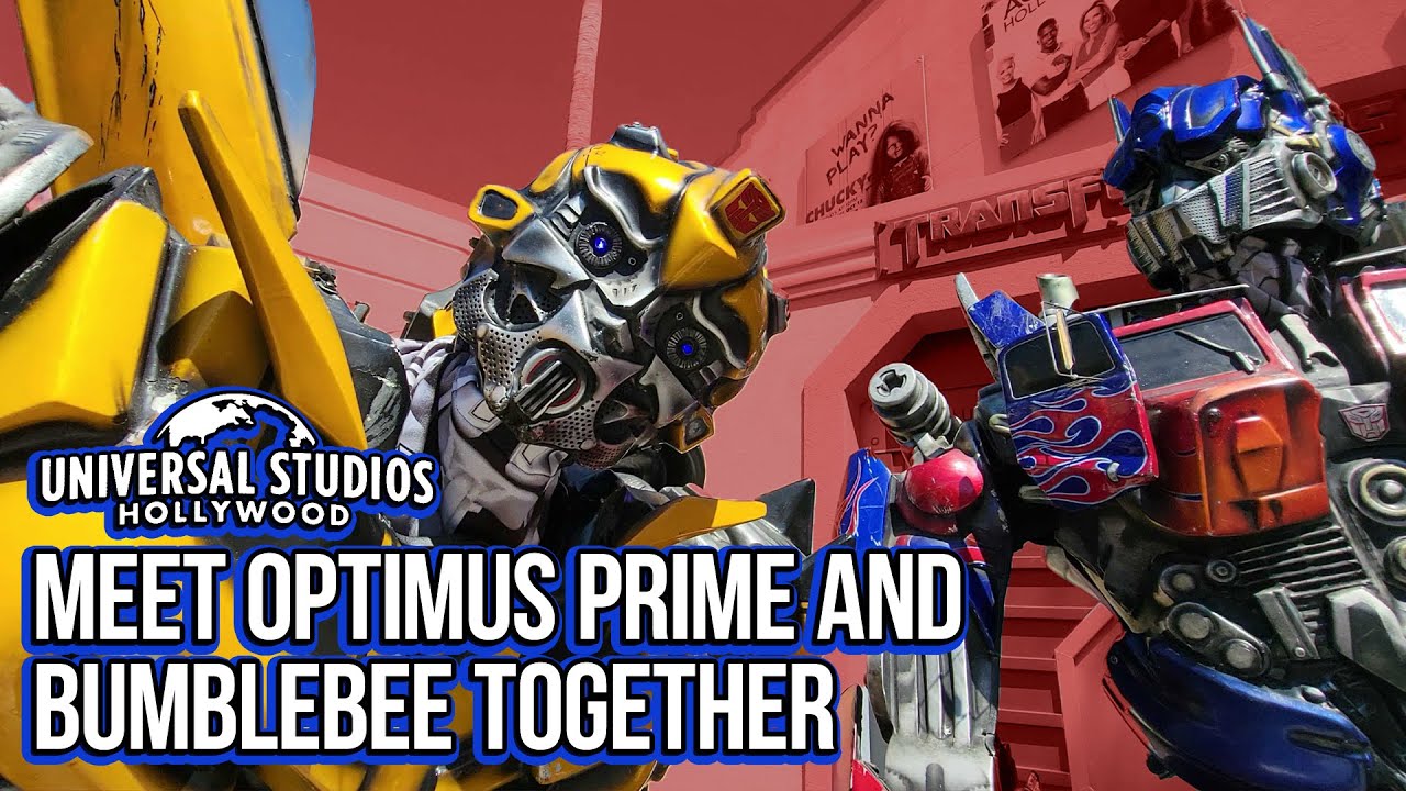 Встречайте Оптимуса Прайма и Бамблби вместе, а также Мегатрона в Universal Studios Hollywood