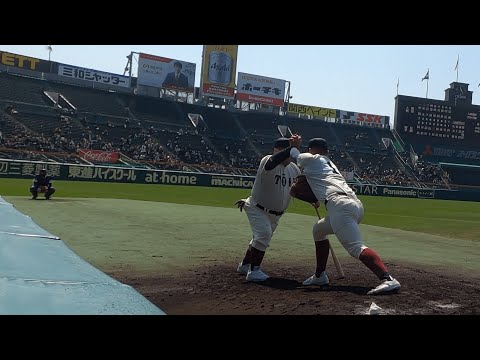 大阪桐蔭 松浦慶斗 ブルペン投球 智弁学園戦 第93回選抜高校野球
